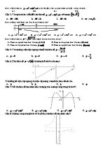 Bài kiểm tra 45 phút môn Toán Lớp 12